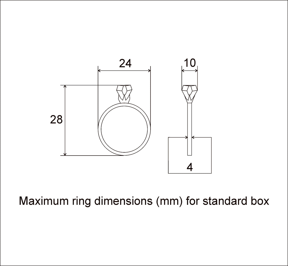 Slim Round Walnut Proposal Ring Box with Pull-Out Drawer