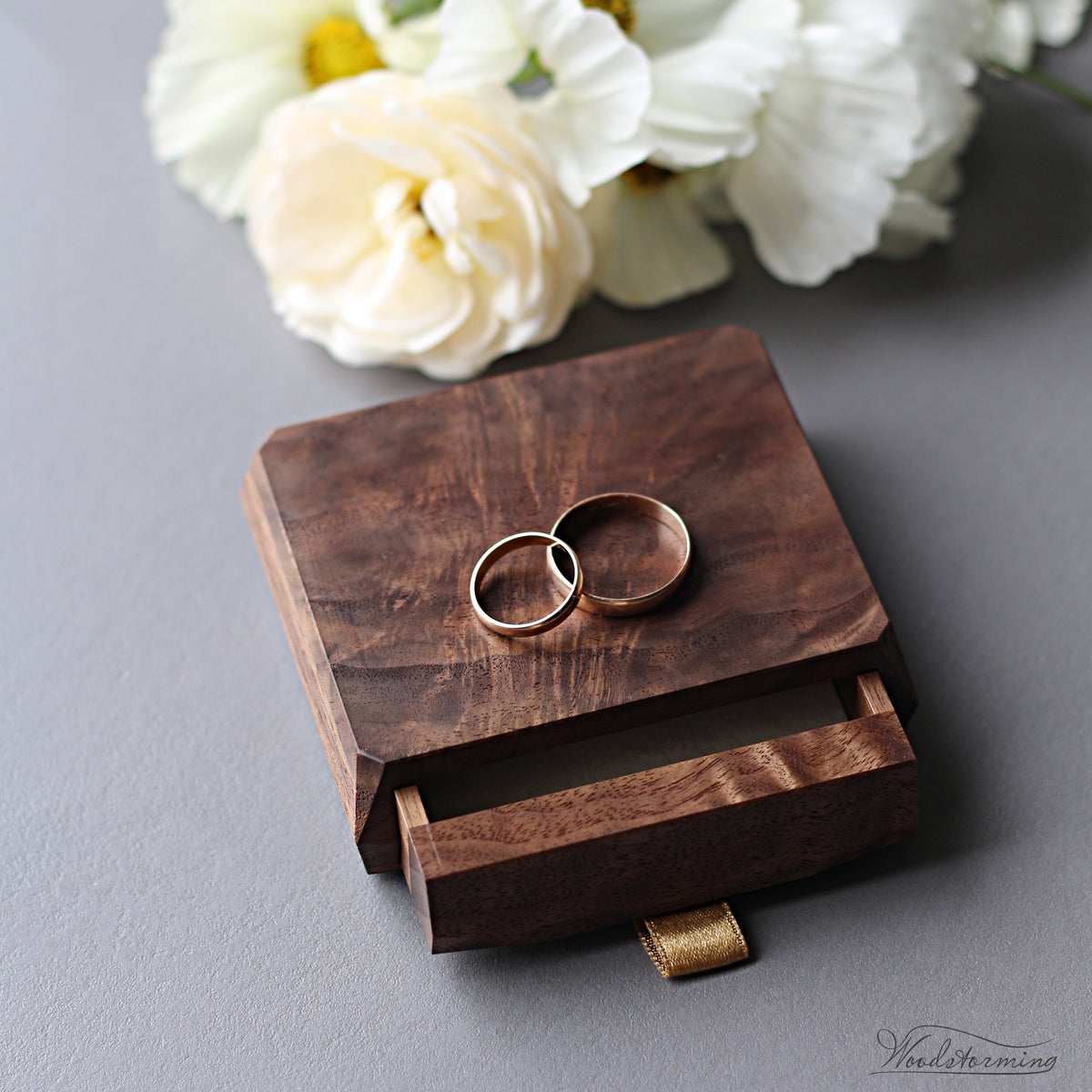 Wedding Ring Box | Ring Bearer Box | Walnut