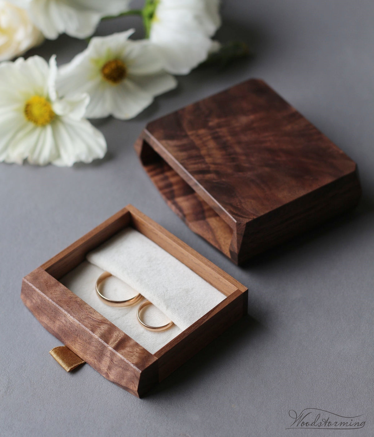 Wedding Ring Box | Ring Bearer Box | Walnut