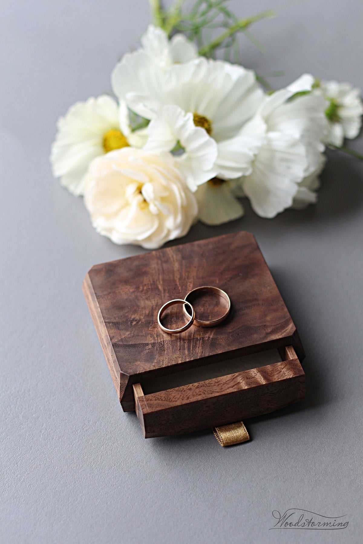 Wedding Ring Box | Ring Bearer Box | Walnut