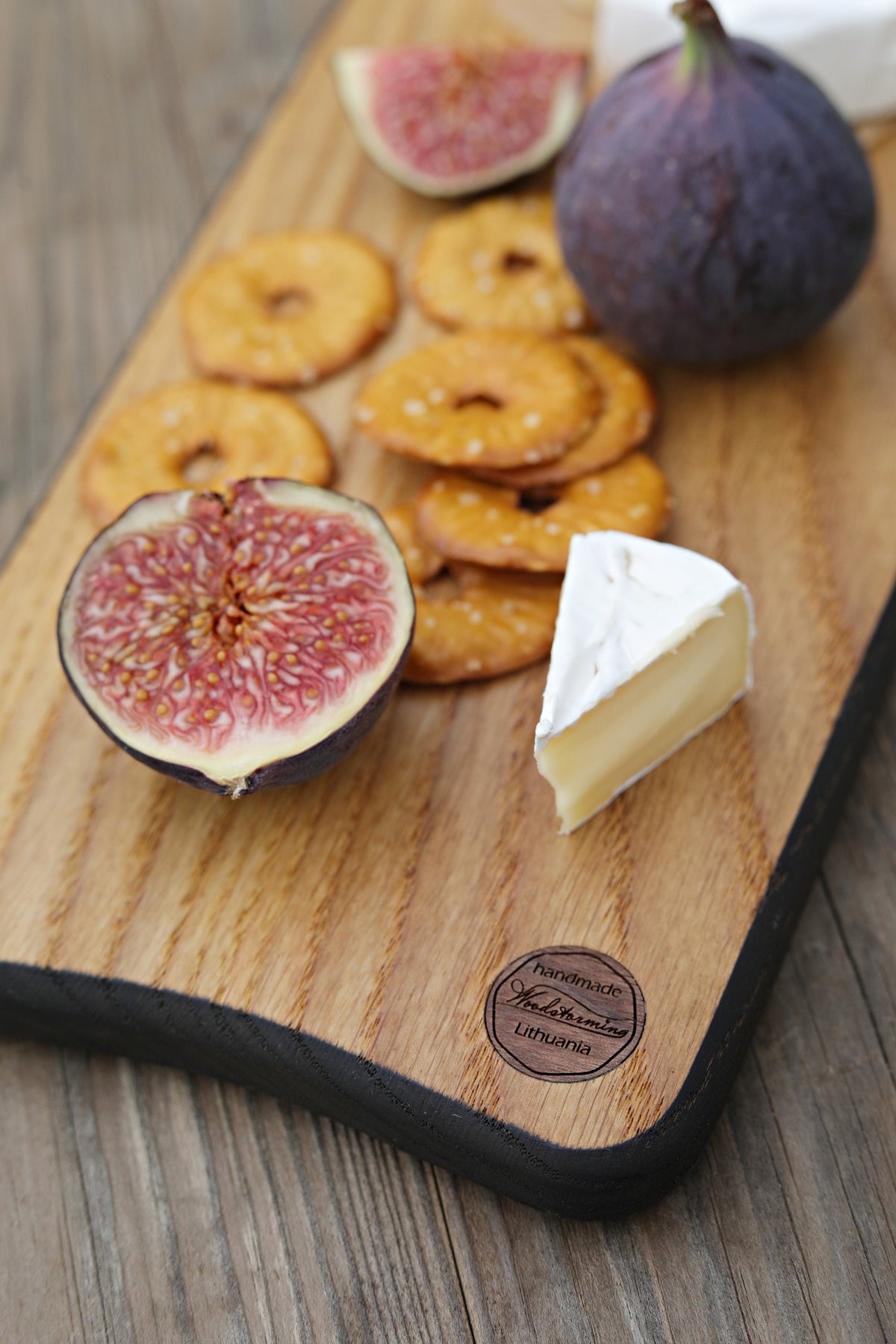 Oak serving board, cheese or dessert serving tray, foodie gift under 50, host gift